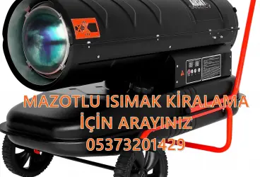 MAZOTLU ISITICI KİRALAMA Amasya - Kars - Adıyaman