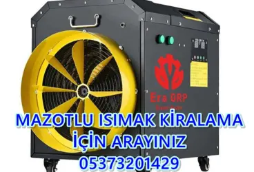 MAZOTLU ISITICI KİRALAMA Kırıkkale - Edirne - Erzincan