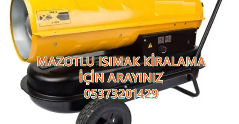 MAZOTLU ISITICI KİRALAMA Rize - Şırnak - Yozgat